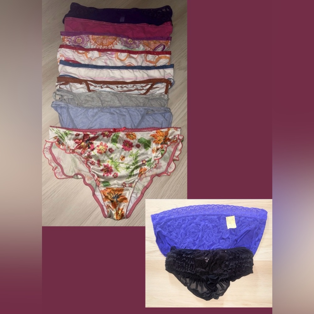 Lot of 11 1990’s & Y2K Vintage Cacique & NWT fashion bug size 14 & 14/16 Panties